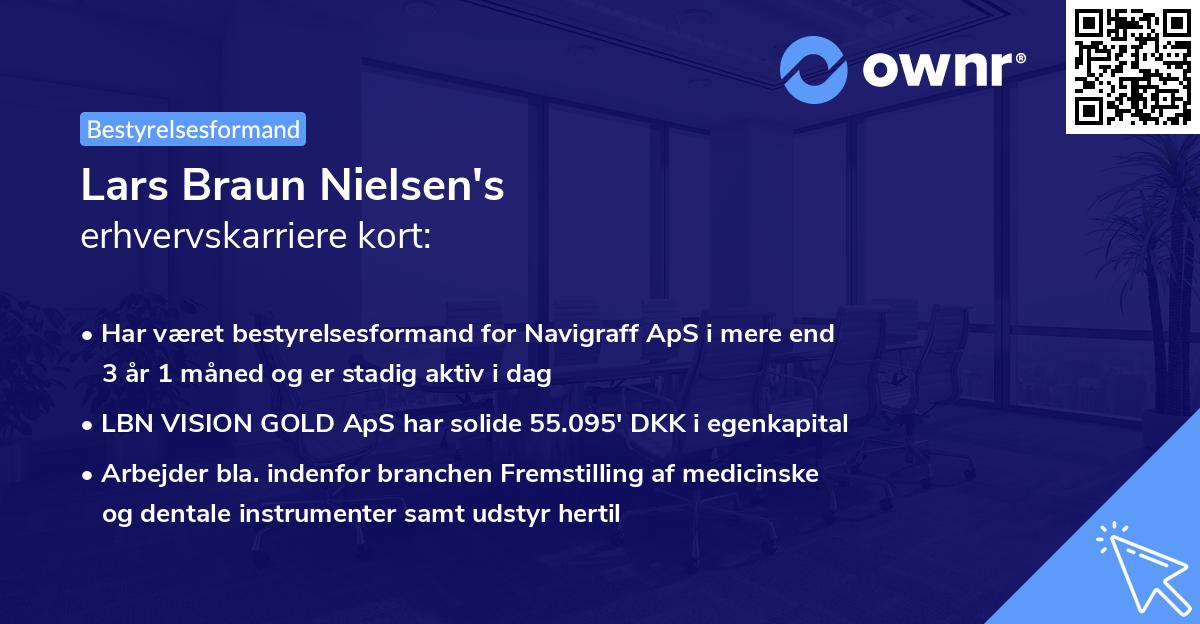 Lars Braun Nielsen's erhvervskarriere kort