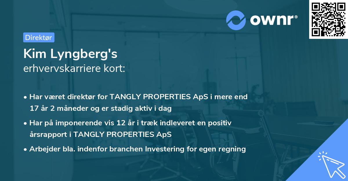 Kim Lyngberg's erhvervskarriere kort