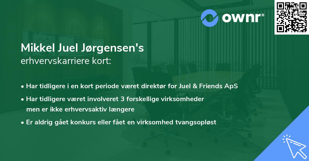 Mikkel Juel Jørgensen's erhvervskarriere kort
