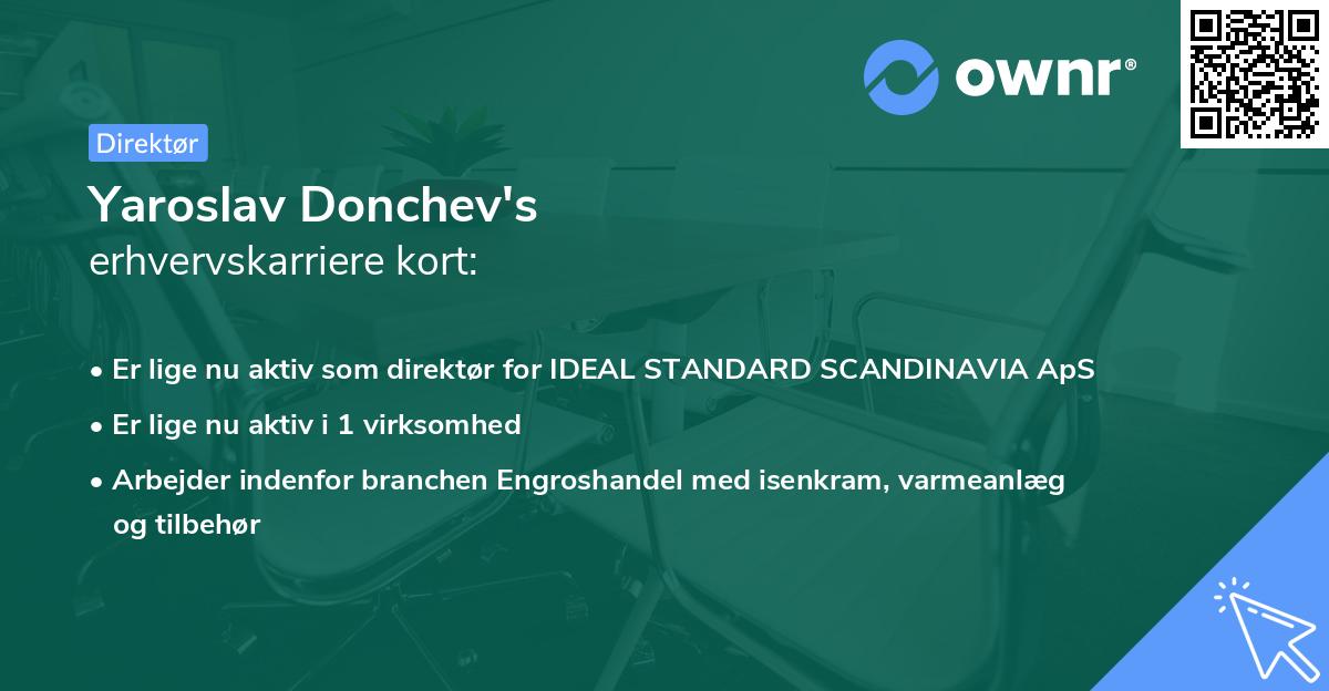 Yaroslav Donchev's erhvervskarriere kort
