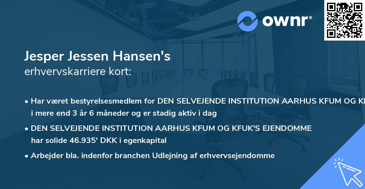 Jesper Jessen Hansen's erhvervskarriere kort