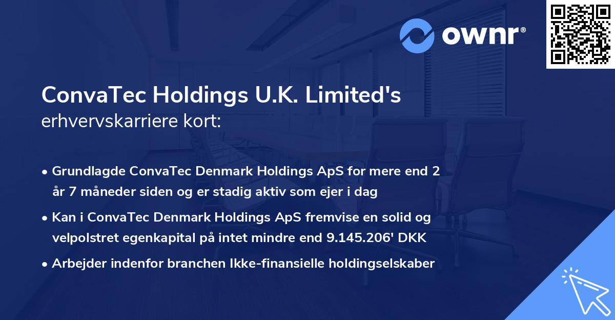 ConvaTec Holdings U.K. Limited's erhvervskarriere kort