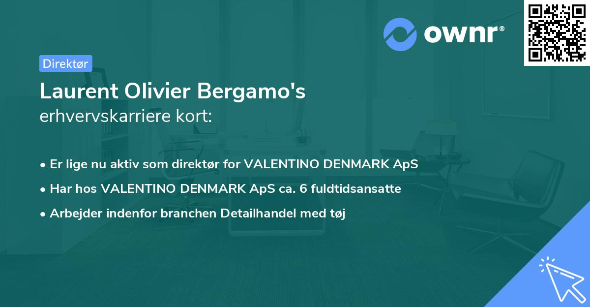 Laurent Olivier Bergamo's erhvervskarriere kort