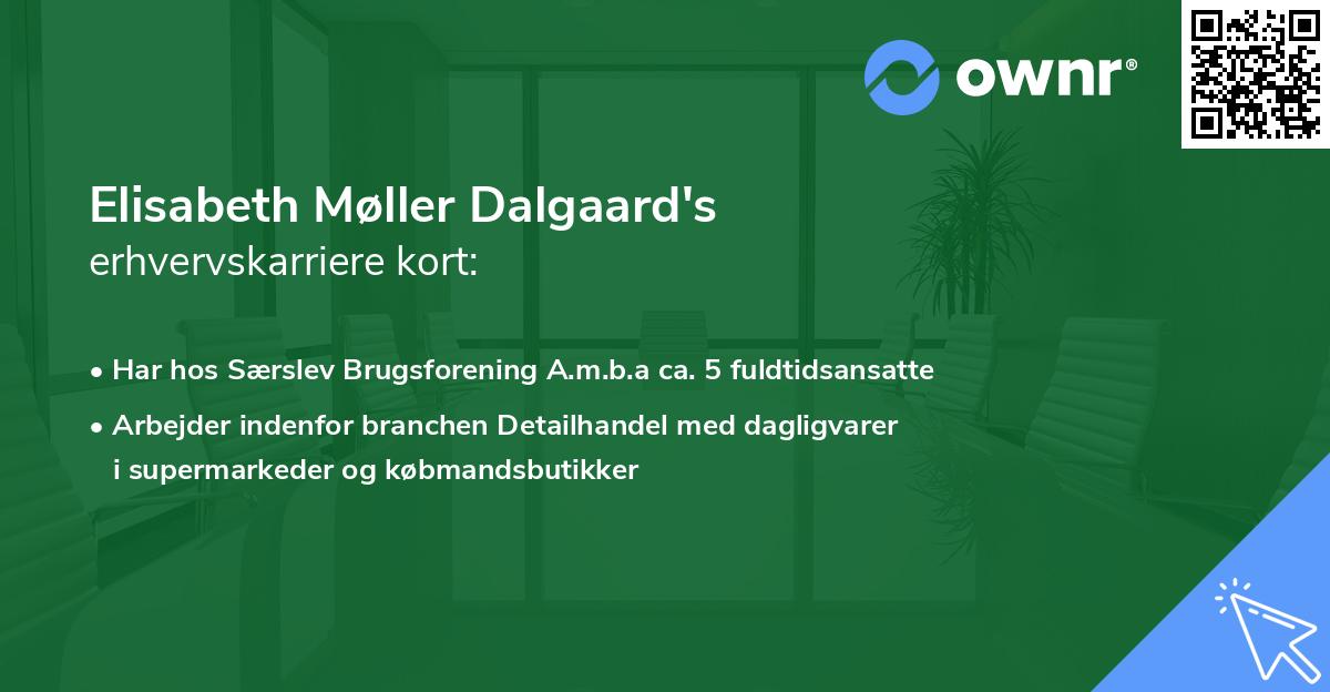 Elisabeth Møller Dalgaard's erhvervskarriere kort