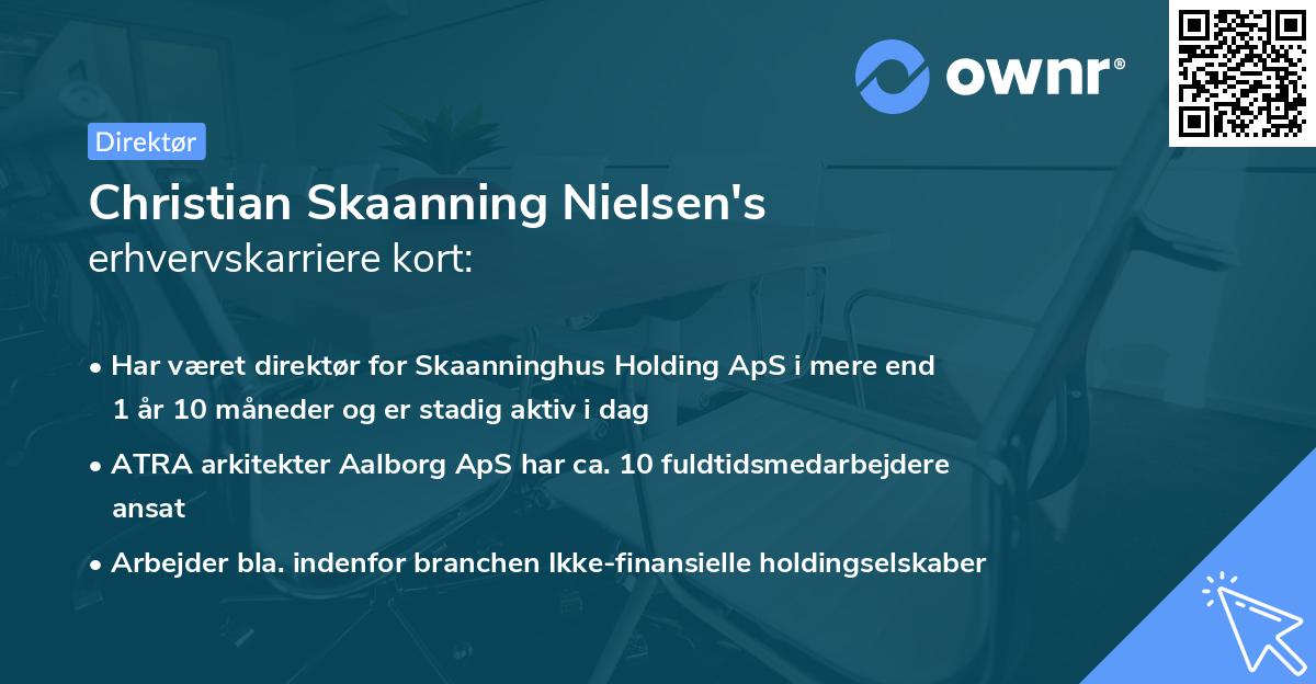 Christian Skaanning Nielsen's erhvervskarriere kort