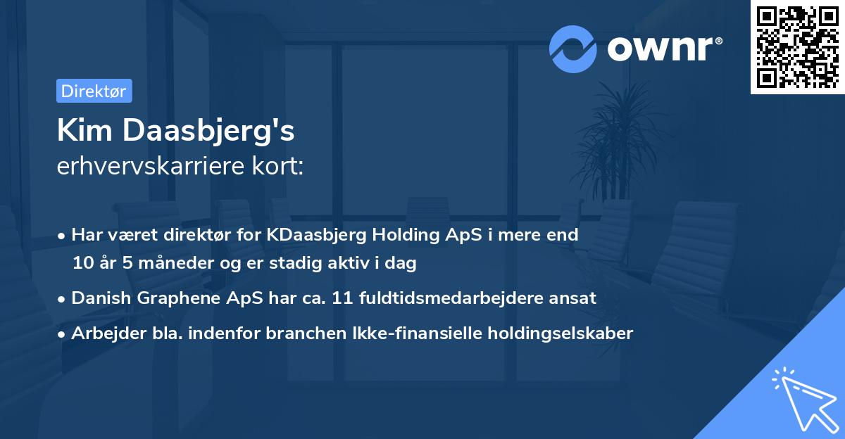 Kim Daasbjerg's erhvervskarriere kort