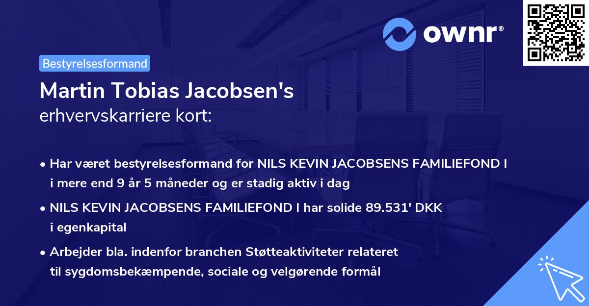 Martin Tobias Jacobsen's erhvervskarriere kort