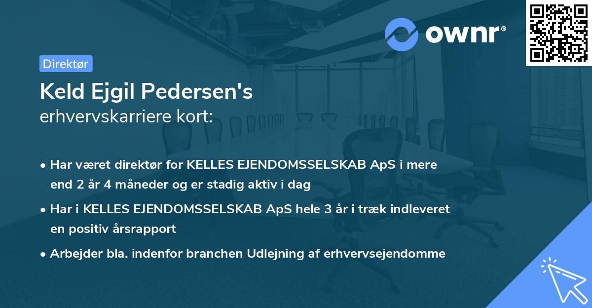 Keld Ejgil Pedersen's erhvervskarriere kort