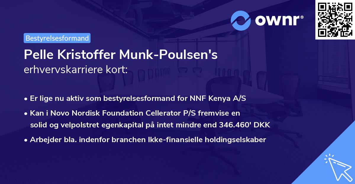 Pelle Kristoffer Munk-Poulsen's erhvervskarriere kort