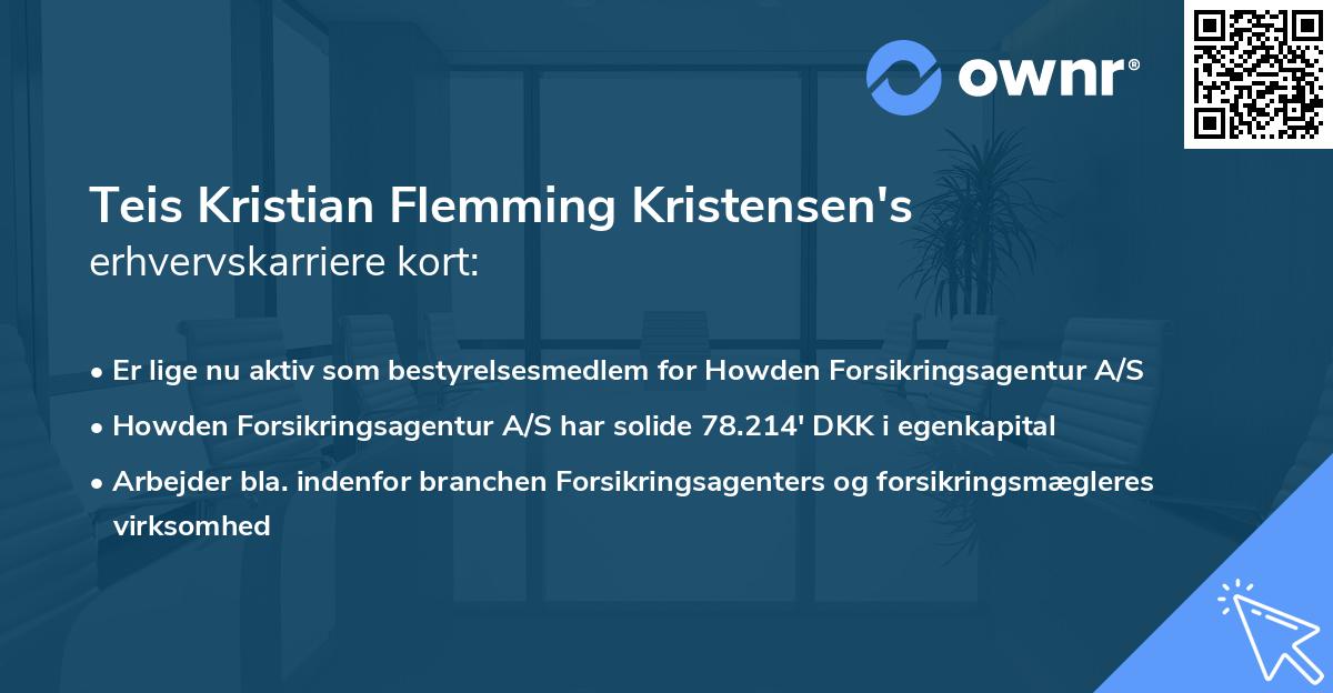 Teis Kristian Flemming Kristensen's erhvervskarriere kort