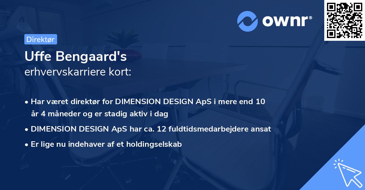 Uffe Bengaard's erhvervskarriere kort