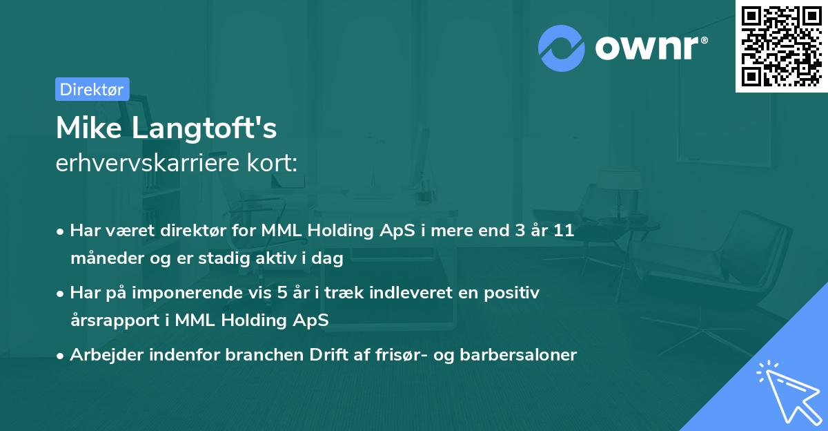 Mike Langtoft's erhvervskarriere kort