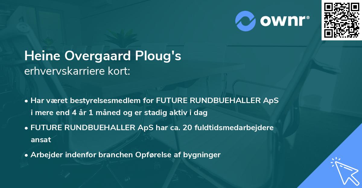 Heine Overgaard Ploug's erhvervskarriere kort