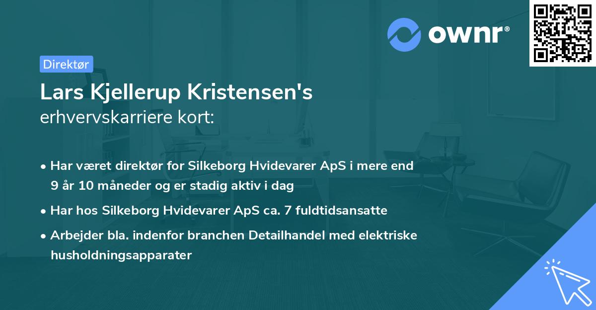 Lars Kjellerup Kristensen's erhvervskarriere kort