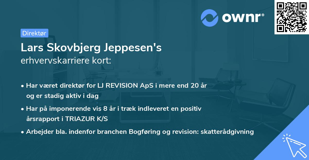 Lars Skovbjerg Jeppesen's erhvervskarriere kort