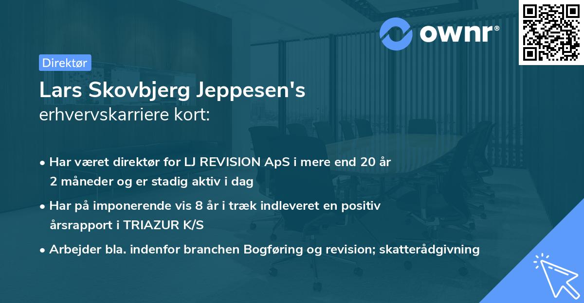 Lars Skovbjerg Jeppesen's erhvervskarriere kort