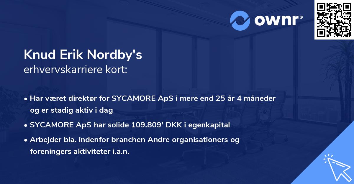 Knud Erik Nordby's erhvervskarriere kort