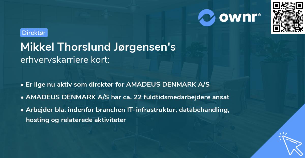 Mikkel Thorslund Jørgensen's erhvervskarriere kort