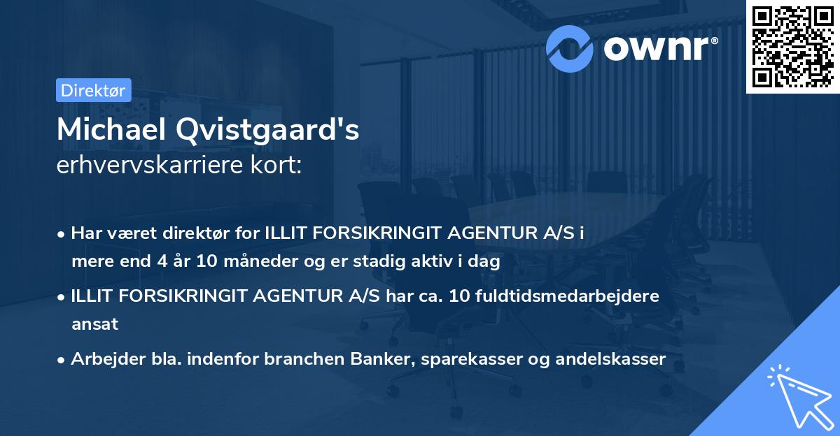 Michael Qvistgaard's erhvervskarriere kort