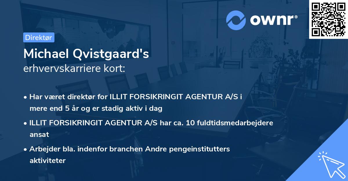 Michael Qvistgaard's erhvervskarriere kort