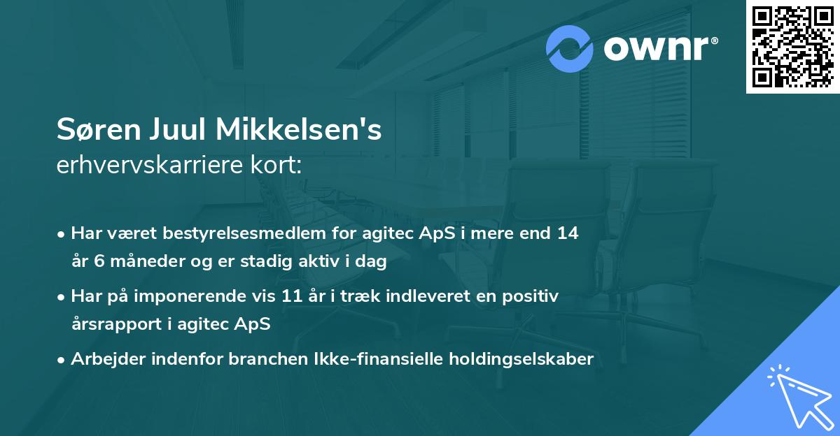 Søren Juul Mikkelsen's erhvervskarriere kort
