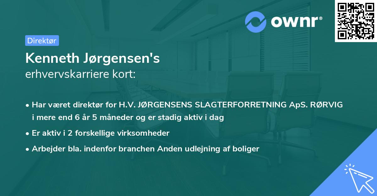 Kenneth Jørgensen's erhvervskarriere kort