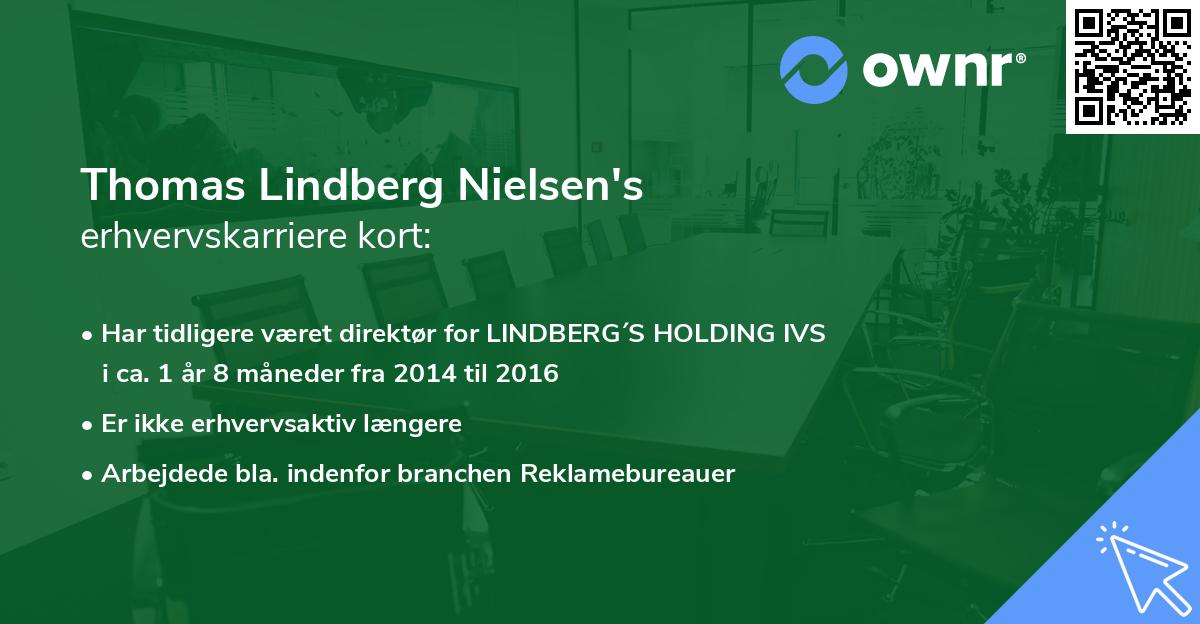 Thomas Lindberg Nielsen's erhvervskarriere kort