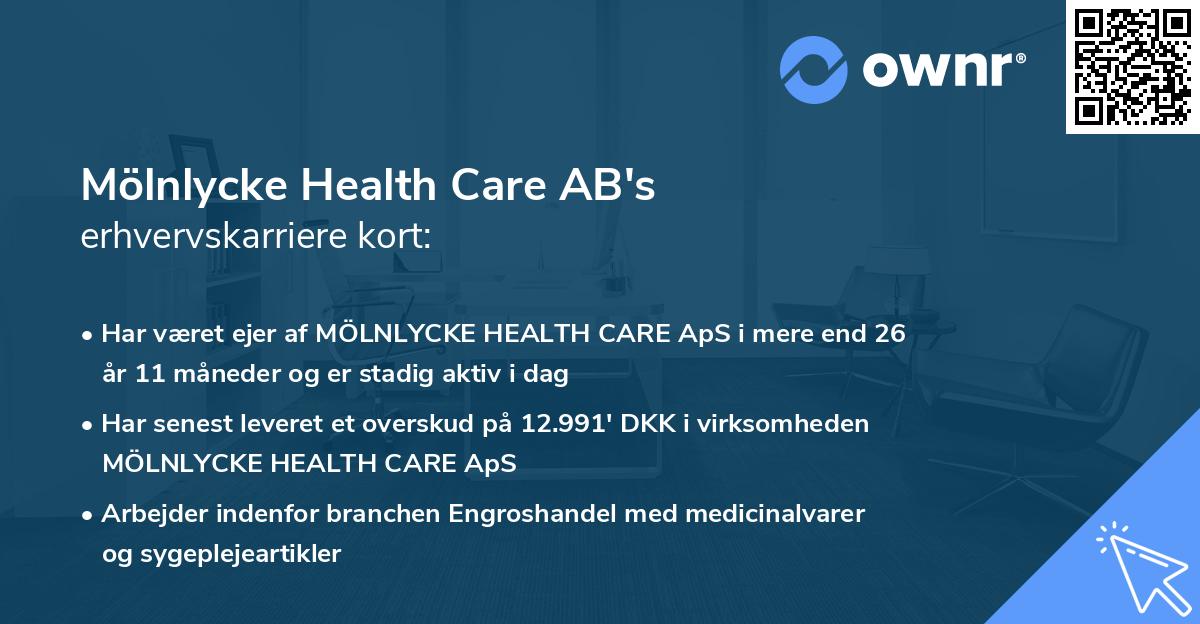 Mölnlycke Health Care AB's erhvervskarriere kort