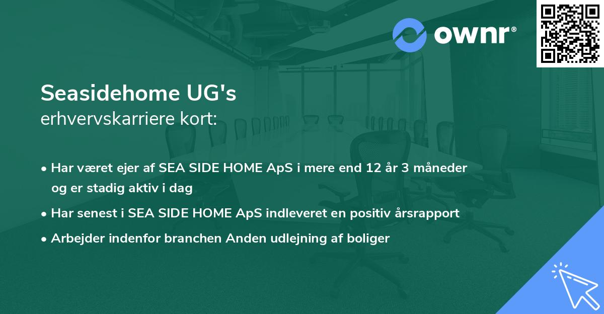 Seasidehome UG's erhvervskarriere kort