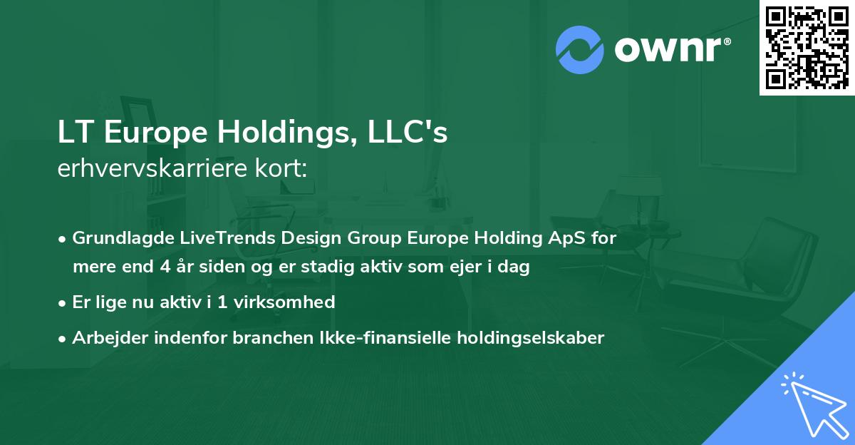 LT Europe Holdings, LLC's erhvervskarriere kort