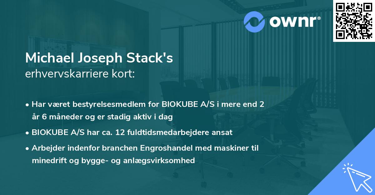 Michael Joseph Stack's erhvervskarriere kort