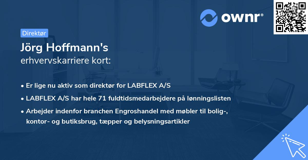 Jörg Hoffmann's erhvervskarriere kort
