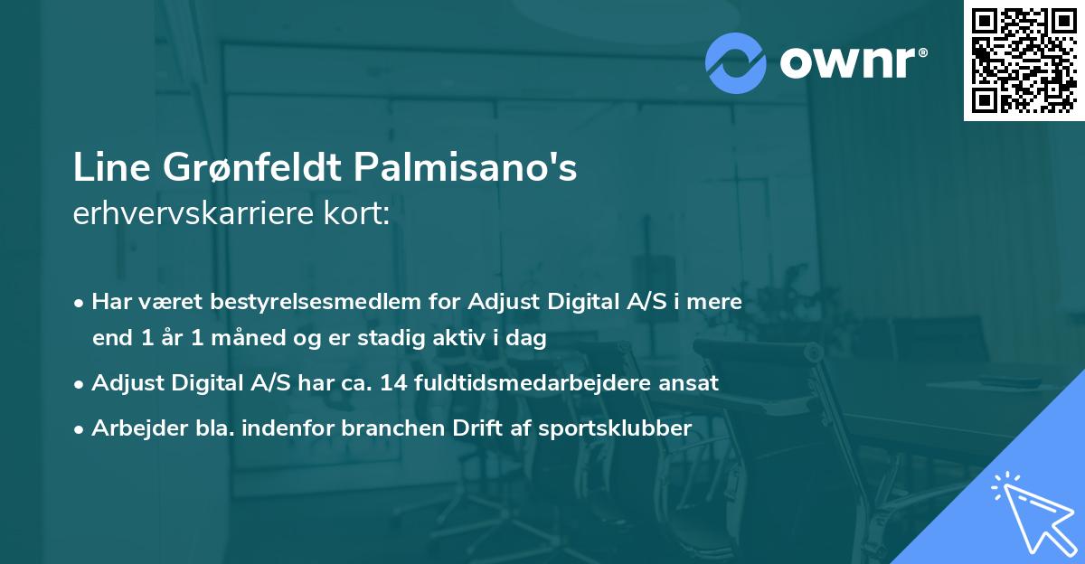 Line Grønfeldt Palmisano's erhvervskarriere kort