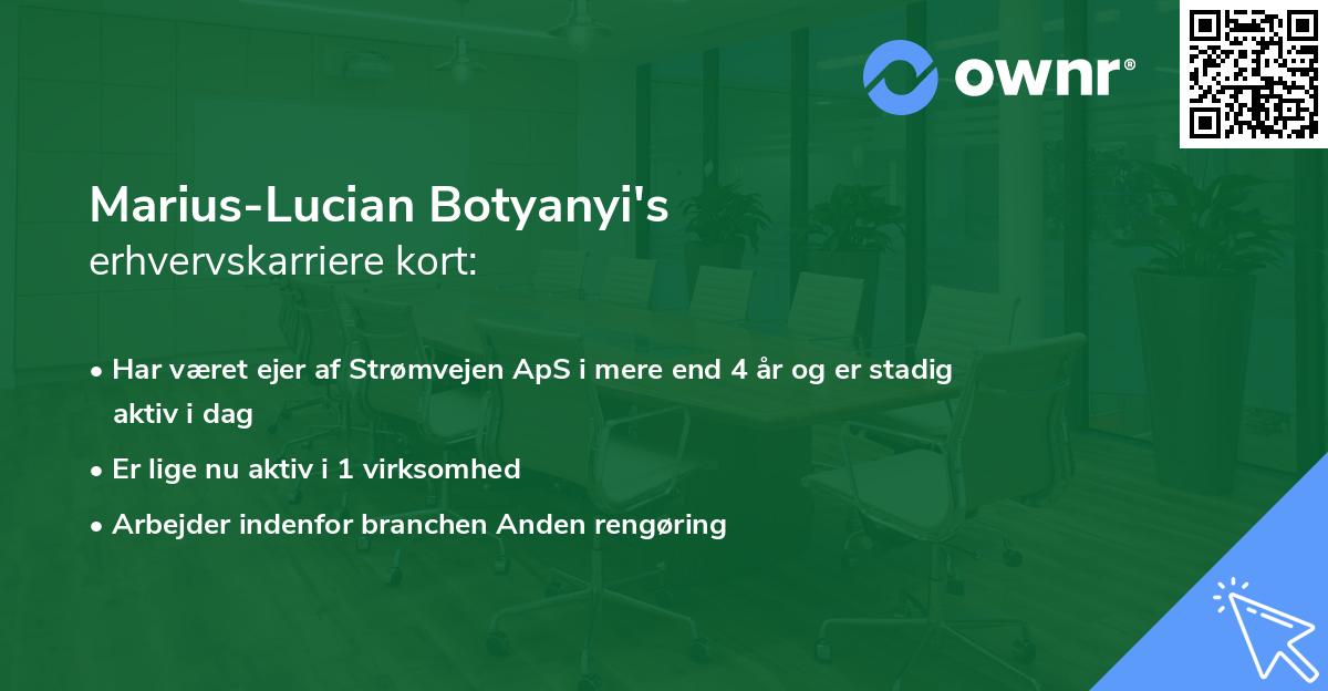 Marius-Lucian Botyanyi's erhvervskarriere kort