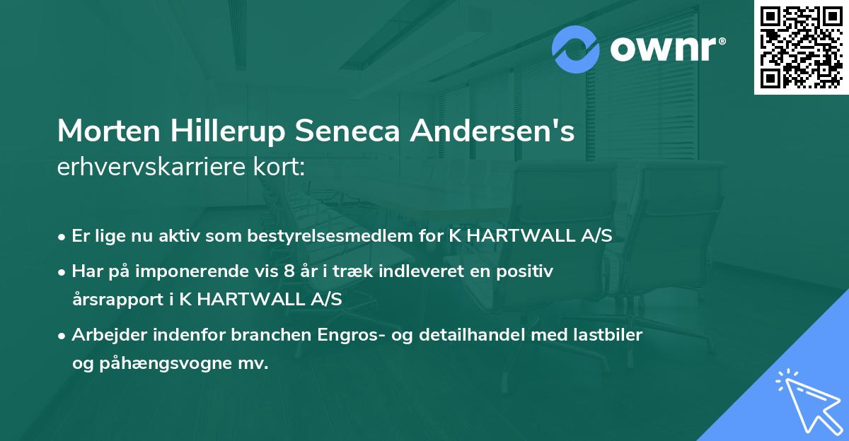 Morten Hillerup Seneca Andersen's erhvervskarriere kort