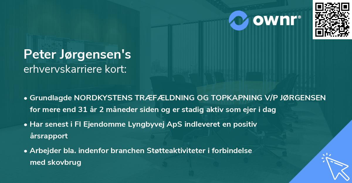 Peter Jørgensen's erhvervskarriere kort