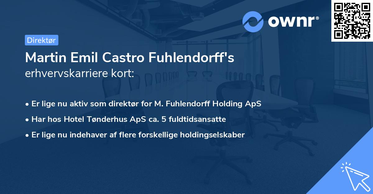 Martin Emil Castro Fuhlendorff's erhvervskarriere kort