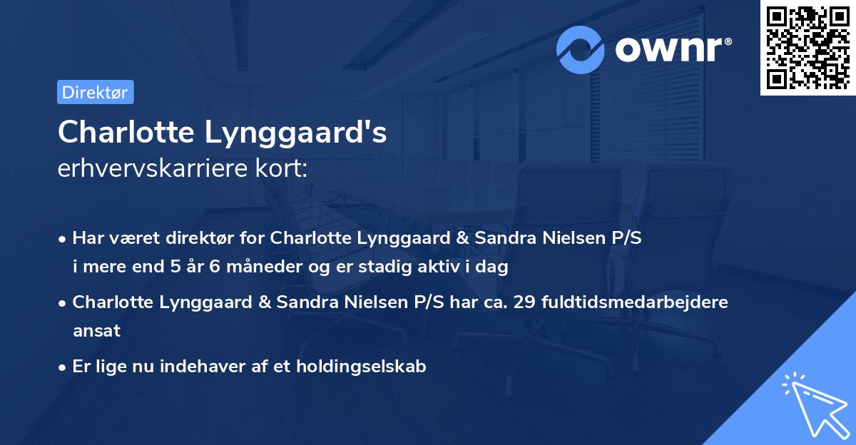 Charlotte Lynggaard's erhvervskarriere kort