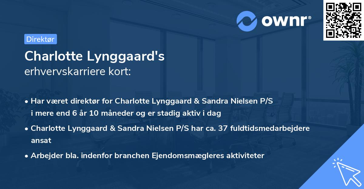Charlotte Lynggaard's erhvervskarriere kort