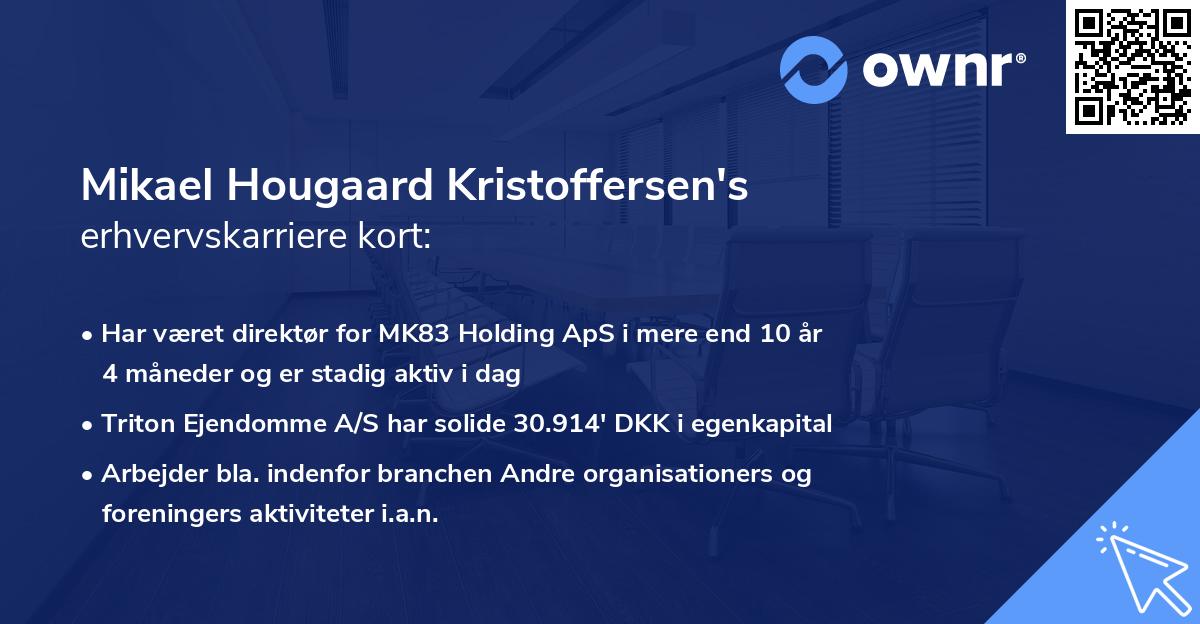 Mikael Hougaard Kristoffersen's erhvervskarriere kort