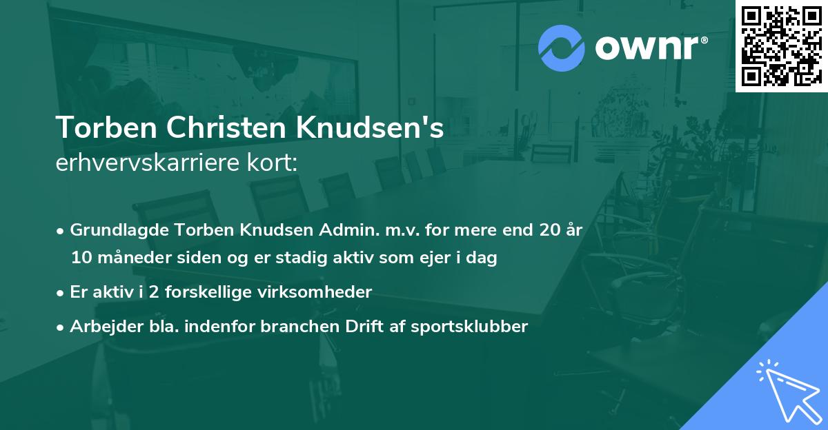 Torben Christen Knudsen's erhvervskarriere kort