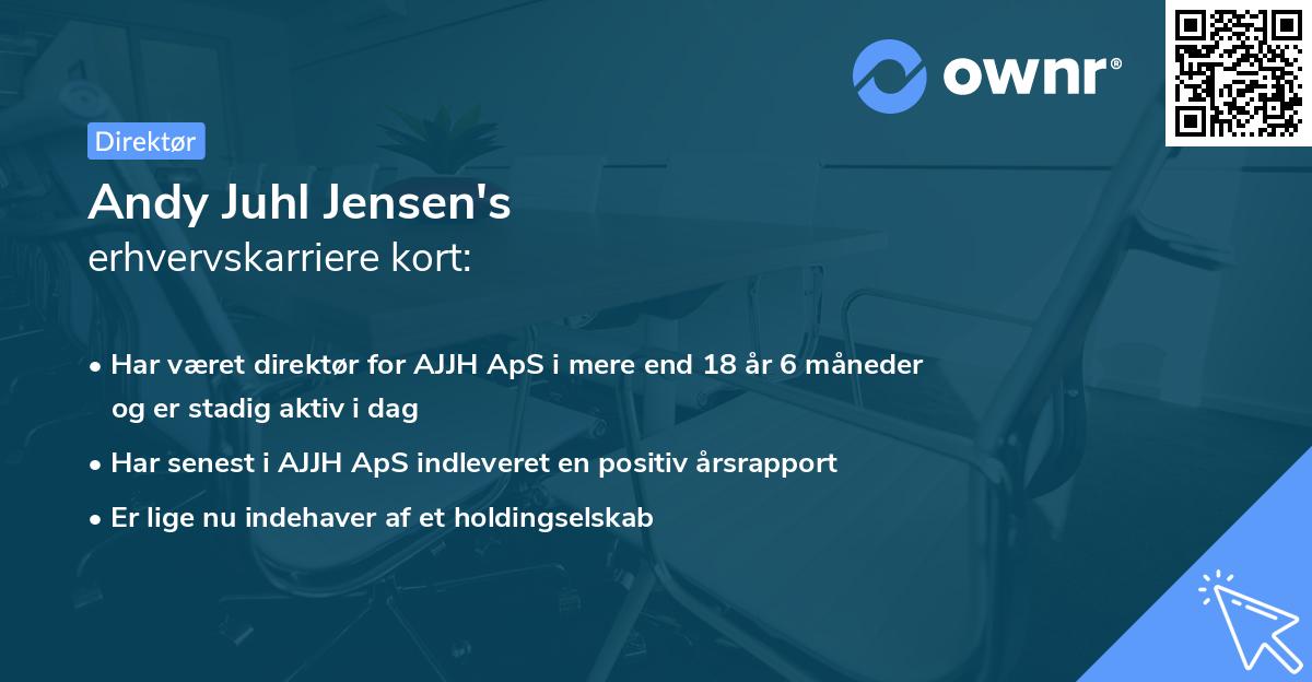 Andy Juhl Jensen's erhvervskarriere kort