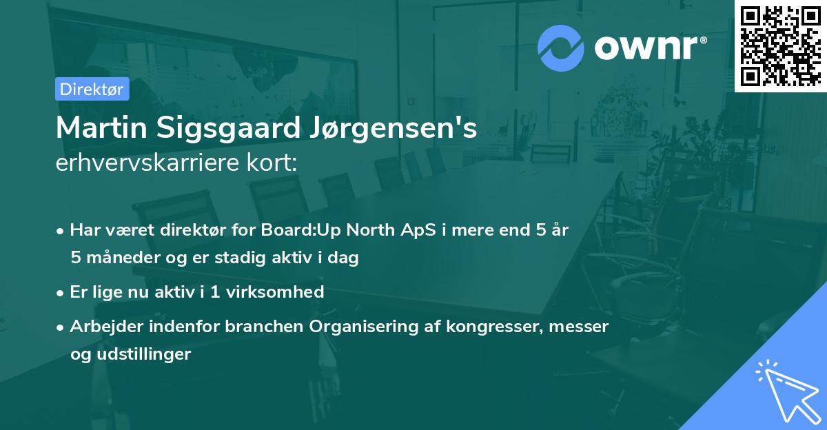 Martin Sigsgaard Jørgensen's erhvervskarriere kort