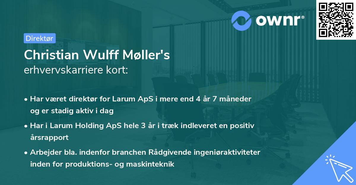 Christian Wulff Møller's erhvervskarriere kort