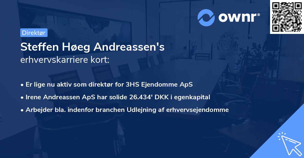 Steffen Høeg Andreassen's erhvervskarriere kort
