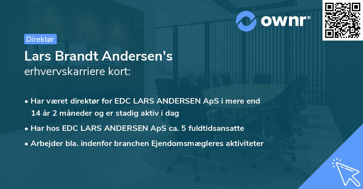 Lars Brandt Andersen's erhvervskarriere kort