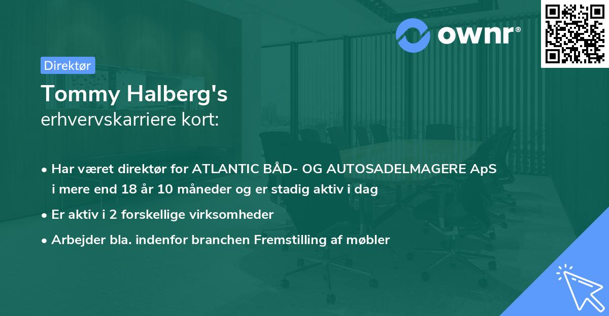 Tommy Halberg's erhvervskarriere kort