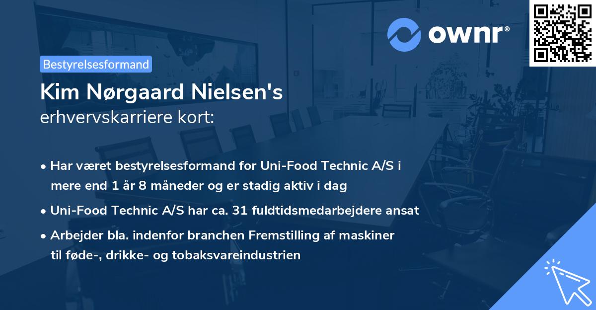 Kim Nørgaard Nielsen's erhvervskarriere kort