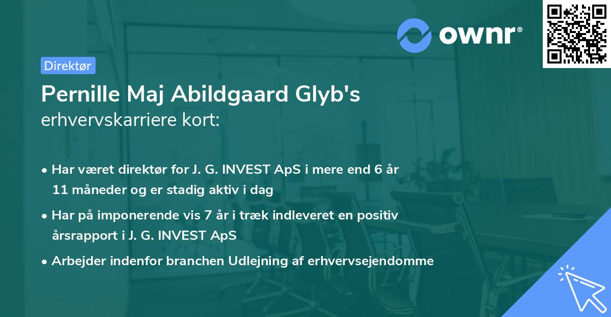 Pernille Maj Abildgaard Glyb's erhvervskarriere kort