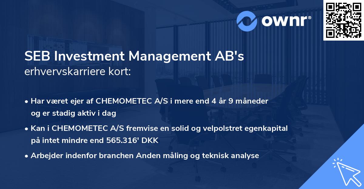 SEB Investment Management AB's erhvervskarriere kort